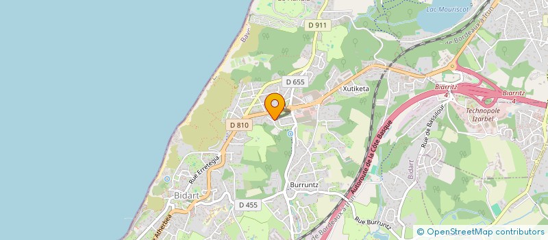 localisation de l'entreprise SCI TASTET à BIDART
