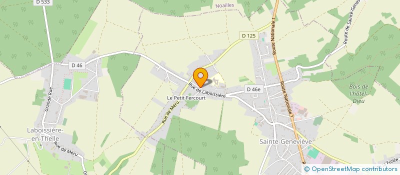 localisation de l'entreprise SCI TATIANA  SAINTE-GENEVIEVE