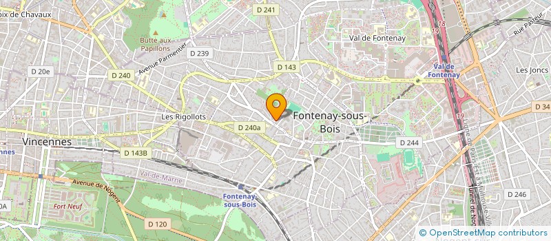localisation de l'entreprise SCI TATIN à FONTENAY-SOUS-BOIS