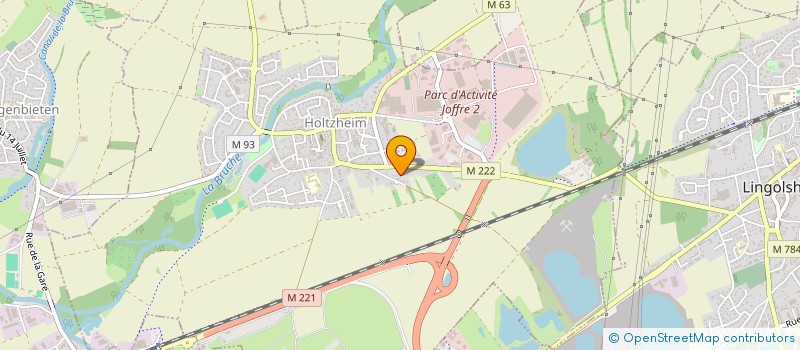 localisation de l'entreprise SCI TATOO  HOLTZHEIM