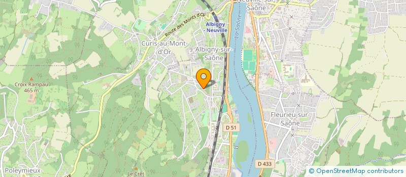 localisation de l'entreprise SCI TATOR  ALBIGNY-SUR-SAONE