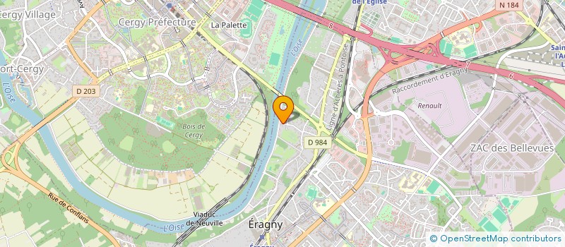 localisation de l'entreprise SCI TATOU 95  ERAGNY