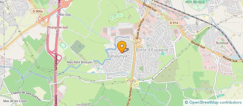 localisation de l'entreprise SCI TAULIS  PERPIGNAN