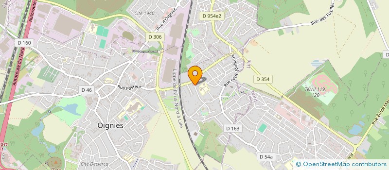 localisation de l'entreprise SCI TAUPE IMMEUBLE  OIGNIES