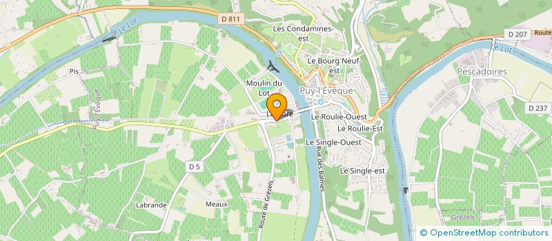 localisation de l'entreprise SCI TAURELLE  GREZELS