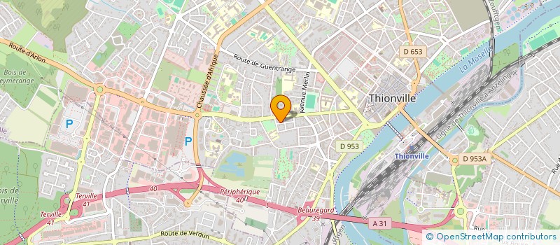 localisation de l'entreprise SCI TAVA à THIONVILLE