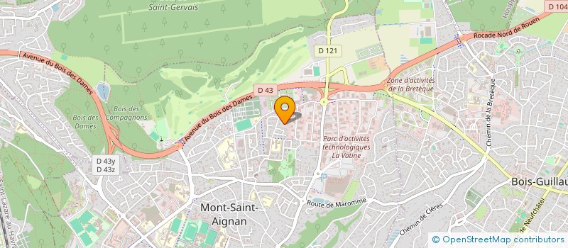 localisation de l'entreprise SCI TAVAILLONS  MONT-SAINT-AIGNAN