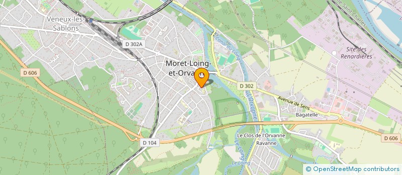 localisation de l'entreprise SCI TAVARN TI'MAT  MORET-LOING-ET-ORVANNE