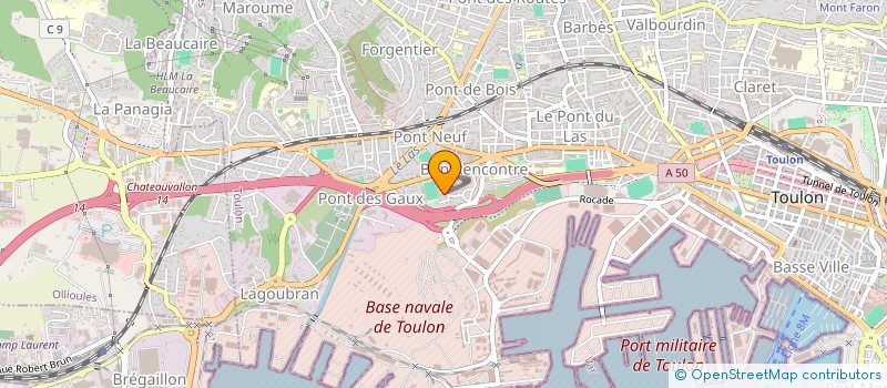 localisation de l'entreprise SCI TAVERA  TOULON