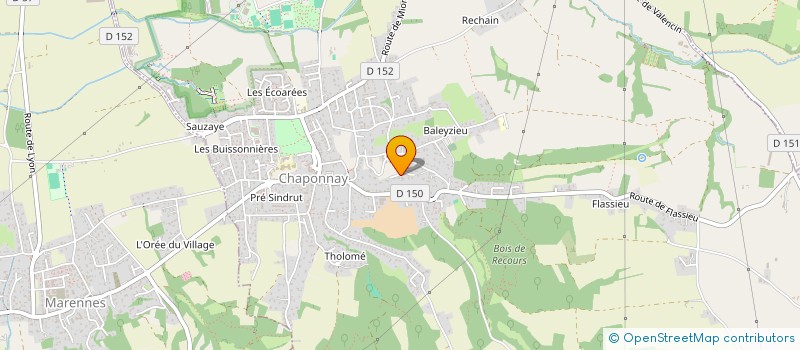 localisation de l'entreprise SCI TAVERNIER  CHAPONNAY