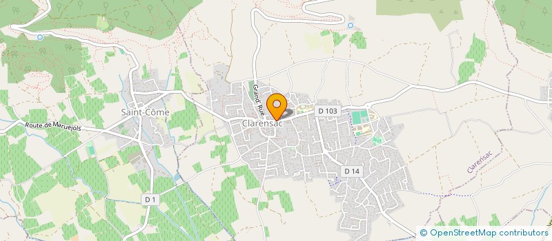 localisation de l'entreprise SCI TAVERNIER FRERES  CLARENSAC