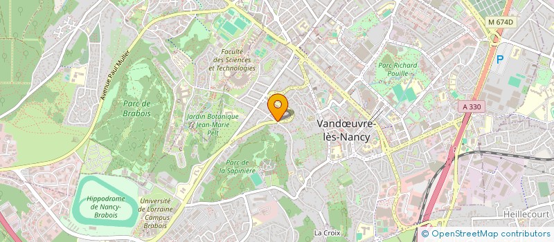 localisation de l'entreprise SCI TAVI ET BELL  VANDUVRE-LES-NANCY