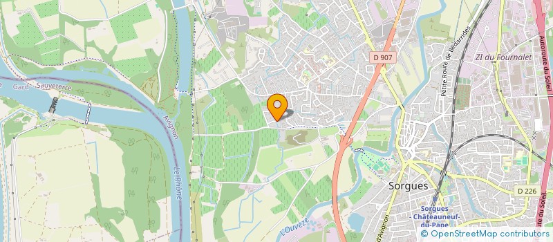 localisation de l'entreprise SCI TAWAN  SORGUES