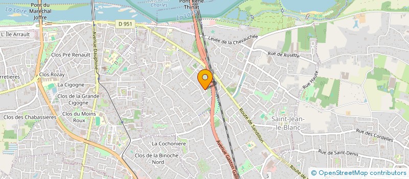 localisation de l'entreprise SCI TAXI A ET S 45650  SAINT-JEAN-LE-BLANC