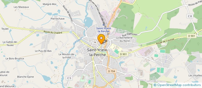 localisation de l'entreprise SCI TAYVAY à SAINT-YRIEIX-LA-PERCHE