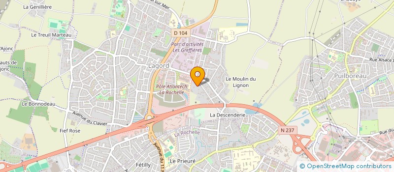 localisation de l'entreprise SCI TAZAR  LAGORD