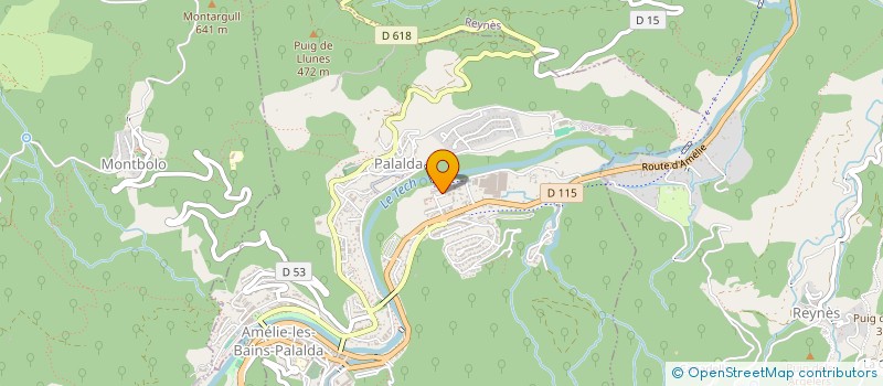 localisation de l'entreprise SCI TB IMMO  AMELIE-LES-BAINS-PALALDA