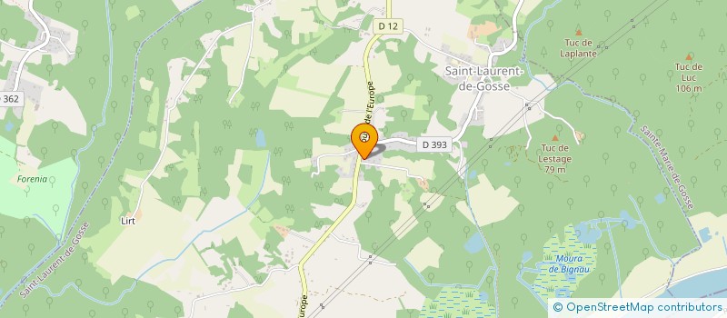 localisation de l'entreprise SCI TB PRIMIS  SAINT-LAURENT-DE-GOSSE