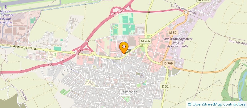 localisation de l'entreprise SCI TBAB  LEMPDES