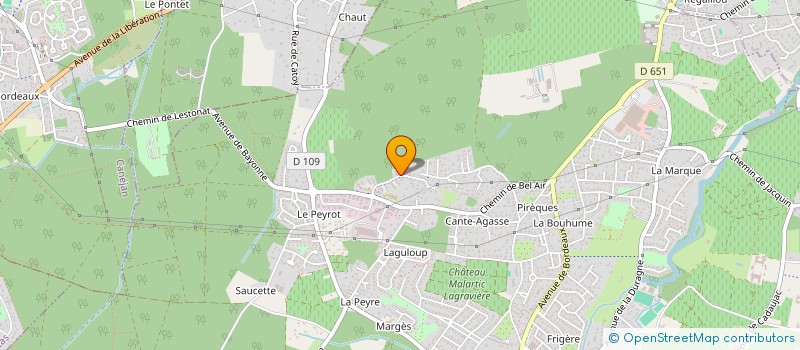 localisation de l'entreprise SCI TBAL  LEOGNAN