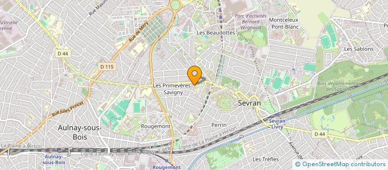 localisation de l'entreprise SCI TBC  SEVRAN