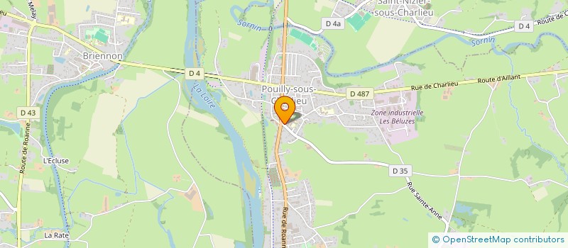 localisation de l'entreprise SCI TBF  POUILLY-SOUS-CHARLIEU