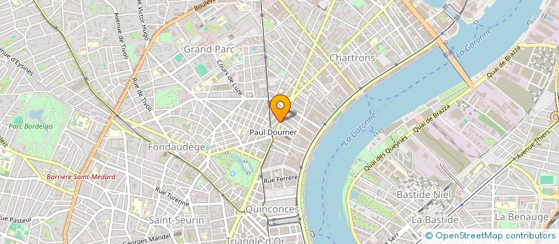 localisation de l'entreprise SCI TBFD IMMO 2  BORDEAUX