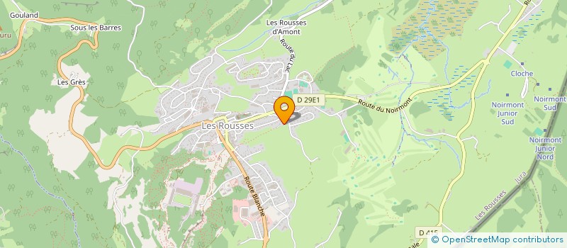 localisation de l'entreprise SCI  TBG IMMOBILIER  LES ROUSSES