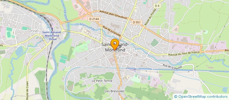 localisation de l'entreprise SCI TBHA  SAINT-AMAND-MONTROND