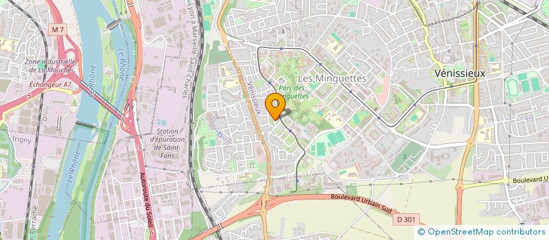 localisation de l'entreprise SCI TBK  VENISSIEUX