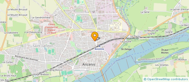 localisation de l'entreprise SCI TBLS  ANCENIS-SAINT-GEREON