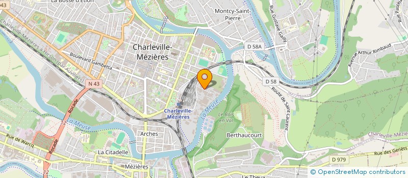 localisation de l'entreprise SCI TBM à CHARLEVILLE-MEZIERES