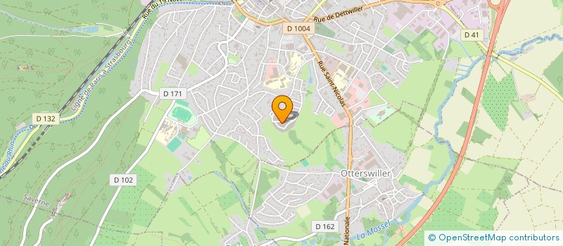 localisation de l'entreprise SCI TBM  SAVERNE