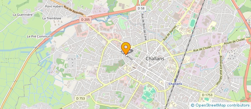 localisation de l'entreprise SCI TBM IMMOBILIER à CHALLANS