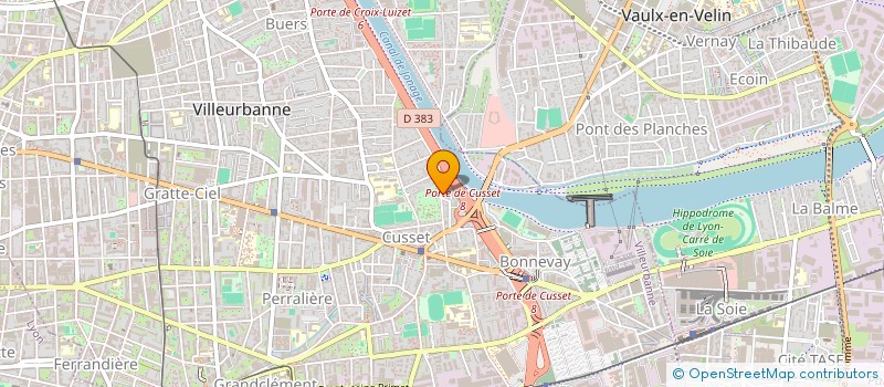 localisation de l'entreprise SCI TBN-RIVE  VILLEURBANNE