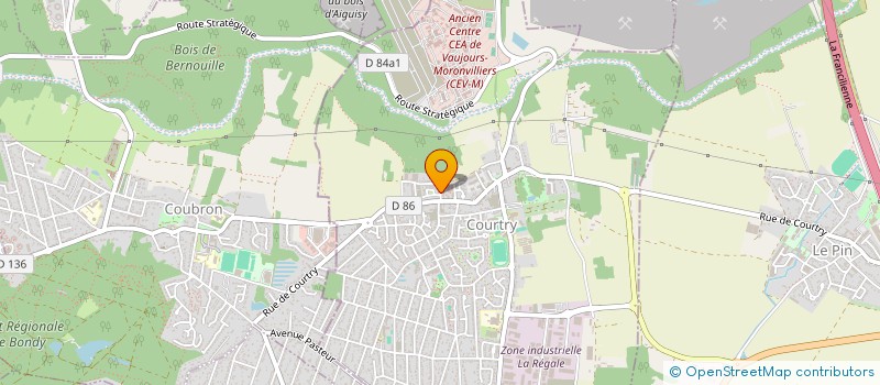 localisation de l'entreprise SCI TBRE  COURTRY