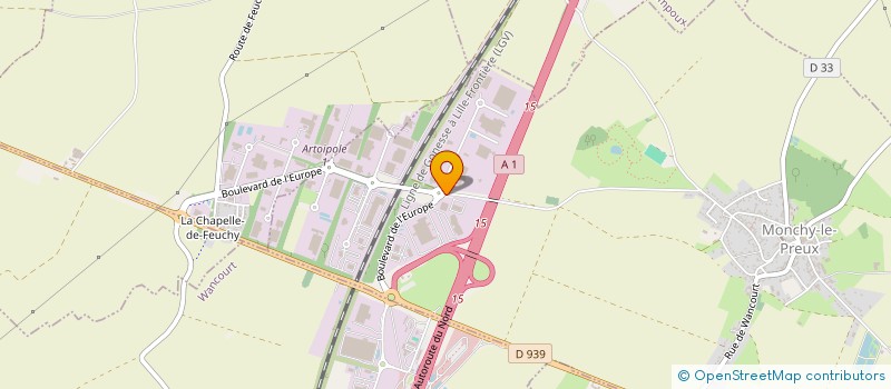 localisation de l'entreprise SCI TC IMMO  MONCHY-LE-PREUX