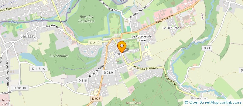 localisation de l'entreprise SCI TC IMMO à ANET