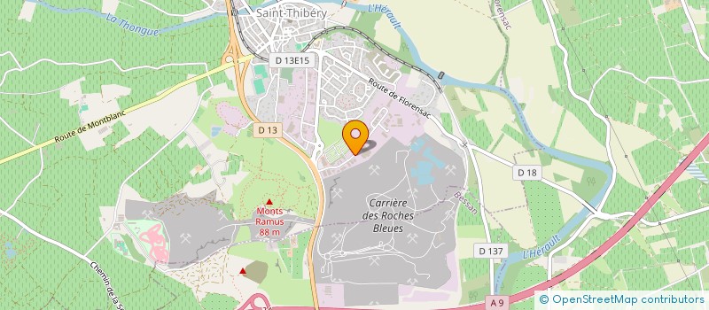 localisation de l'entreprise SCI TCB  SAINT-THIBERY