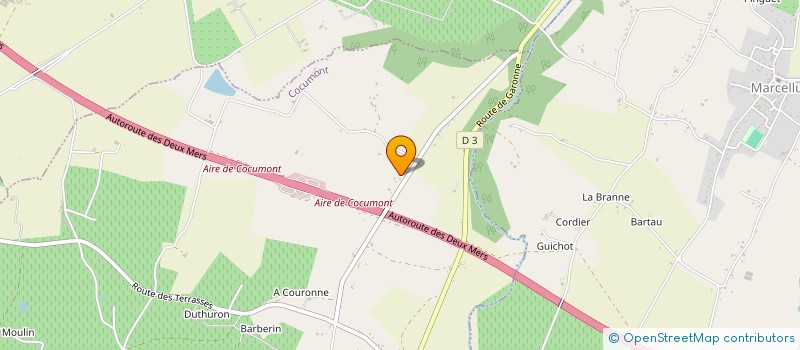 localisation de l'entreprise SCI TCCG  COCUMONT