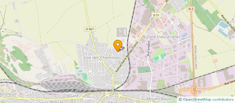 localisation de l'entreprise SCI TCFP à LAON