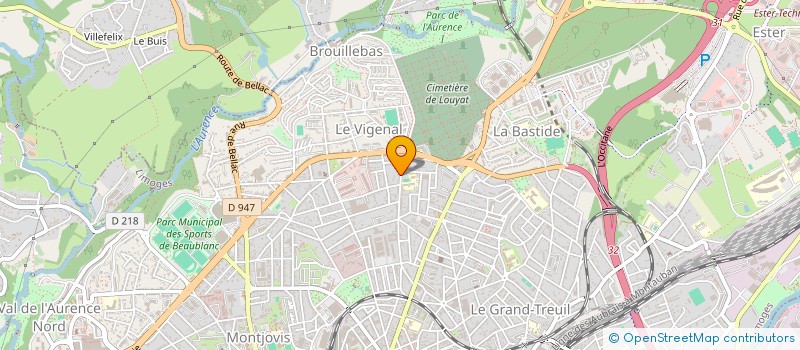 localisation de l'entreprise SCI TCH  LIMOGES