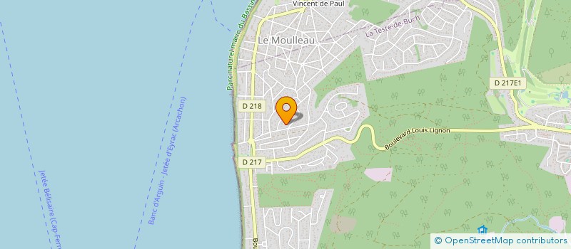 localisation de l'entreprise SCI TCHAIKA à LA TESTE-DE-BUCH