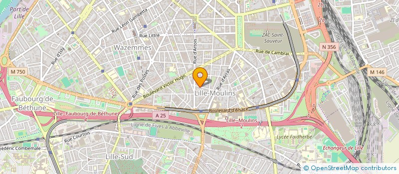 localisation de l'entreprise SCI TCHATCHOUA à LILLE