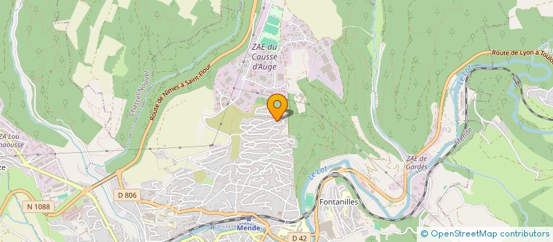 localisation de l'entreprise SCI TCHB  MENDE