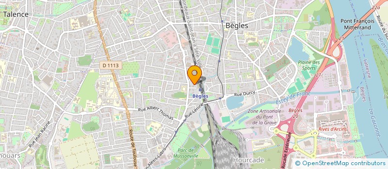localisation de l'entreprise SCI TCHEKRA à BEGLES