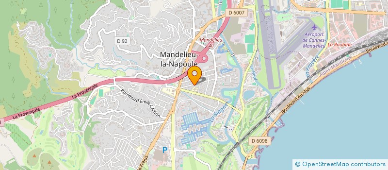 localisation de l'entreprise SCI TCHOKDI  MANDELIEU-LA-NAPOULE