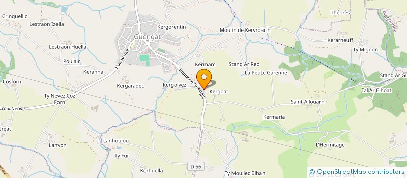 localisation de l'entreprise SCI TCHOU TCHOU  QUEMENEVEN