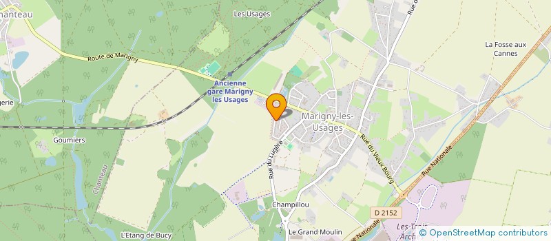 localisation de l'entreprise SCI TCHUENTE  MARIGNY-LES-USAGES