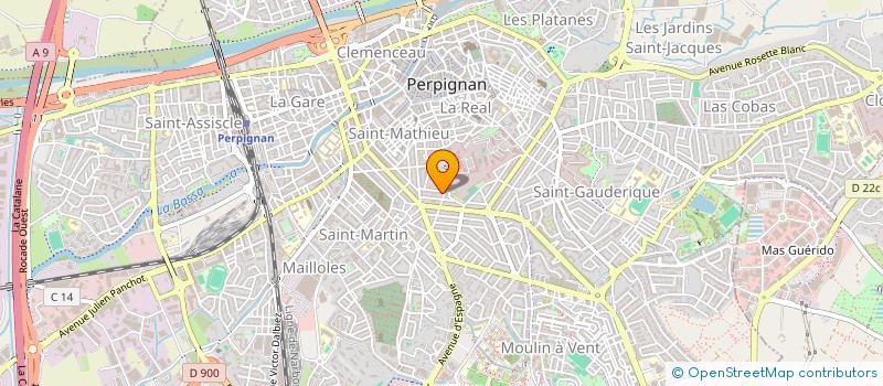 localisation de l'entreprise SCI TCI  PERPIGNAN
